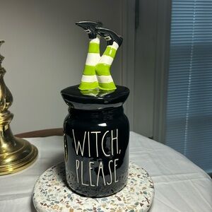 Rae Dunn Witch Please canister